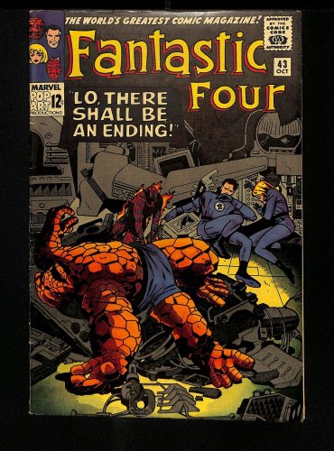 Cover Scan: Fantastic Four #43 FN+ 6.5 Frightful Four! Dr. Doom!  Stan Lee! - Item ID #455710