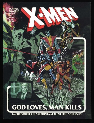 Cover Scan: Marvel Graphic Novel #5 NM- 9.2 God Loves, Man Kills X-Men! - Item ID #456477