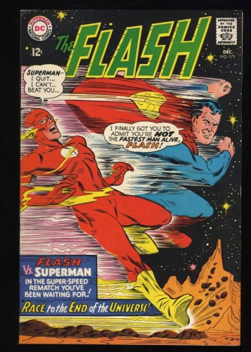 Cover Scan: Flash #175 VF- 7.5 Superman Race! Infantino/Esposito Cover - Item ID #456486