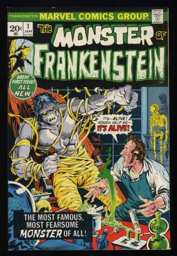 Cover Scan: Frankenstein #1 NM- 9.2 Mary Shelley Story! Mike Ploog Cover! - Item ID #456494