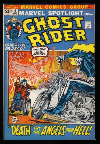 Cover Scan: Marvel Spotlight #6 VF/NM 9.0 2nd Full Appearance of Ghost Rider! - Item ID #456585