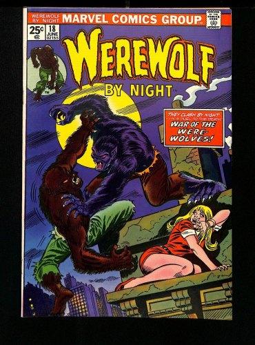 Cover Scan: Werewolf By Night #18 NM- 9.2  Murder By Moonlight! Werewolves War! Ron Wilson! - Item ID #457639