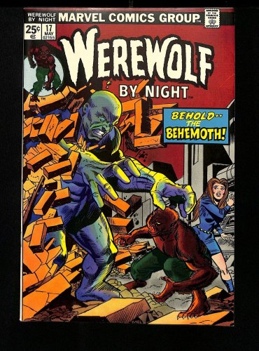 Cover Scan: Werewolf By Night #17 NM 9.4 Battles The Behemoth! Gil Kane Cover! - Item ID #457640