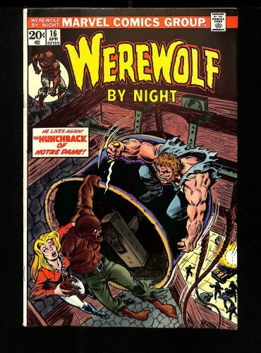 Cover Scan: Werewolf By Night #16 NM 9.4 Hunchback Appearance! Mike Ploog Cover! - Item ID #457641