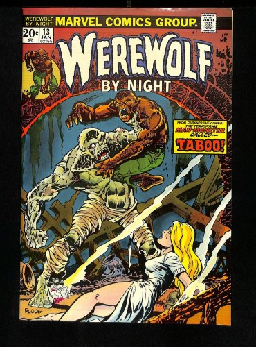 Cover Scan: Werewolf By Night #13 NM 9.4  His Name Is Taboo! Mike Ploog Cover Art! - Item ID #457643