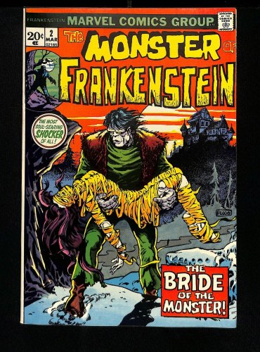Cover Scan: Frankenstein #2 NM 9.4 Bride of the Monster! 1st App of Bride! - Item ID #457653