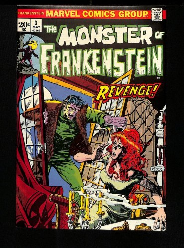 Cover Scan: Frankenstein #3 NM- 9.2 The Monster's Revenge! Mike Ploog Cover! - Item ID #457654