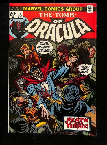 Cover Scan: Tomb Of Dracula #13 VF+ 8.5 Origin of Blade! 1st Deacon Frost! - Item ID #457665