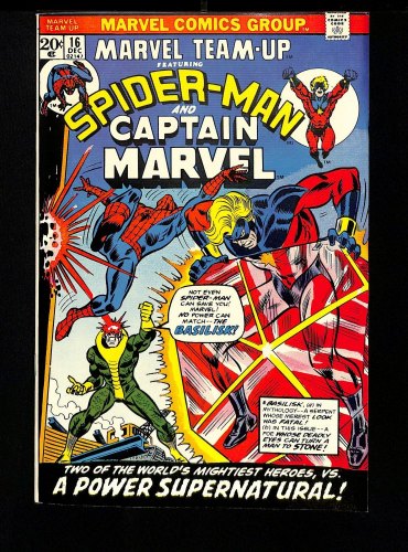 Cover Scan: Marvel Team-Up #16 NM- 9.2 Spider-Man Captain Marvel - Item ID #457702