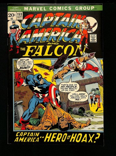 Cover Scan: Captain America #153 VF/NM 9.0 1st Jack Monroe! - Item ID #457716