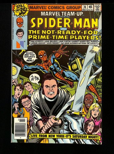 Cover Scan: Marvel Team-Up #74 NM 9.4 Saturday Night Live! - Item ID #457717