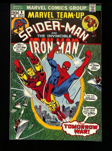 Cover Scan: Marvel Team-Up #9 VF+ 8.5 Spider-Man Iron Man! Avengers Cameo! - Item ID #457720
