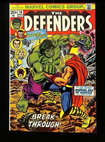 Cover Scan: Defenders #10 VF/NM 9.0 Thor vs Incredible Hulk! - Item ID #457759