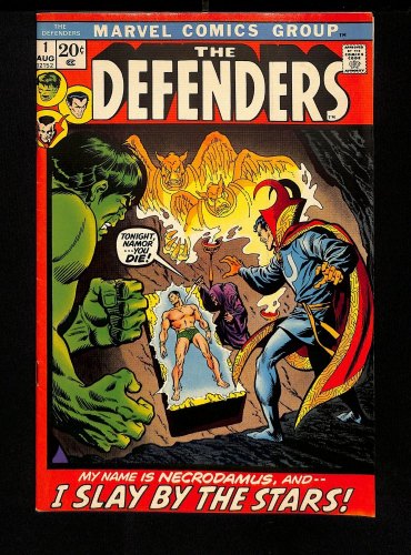 Cover Scan: Defenders (1972) #1 VF- 7.5 Dr. Strange! Incredible Hulk! Sub-Mariner! - Item ID #457761