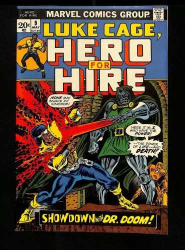 Cover Scan: Hero For Hire #9 NM- 9.2 vs. Doctor Doom Appearance! Fantastic Four Medusa! - Item ID #457792