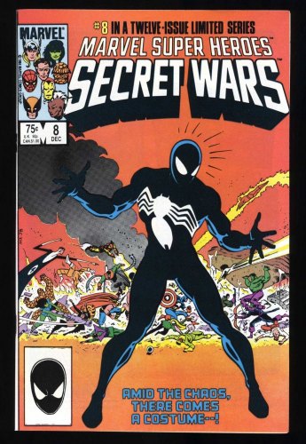 Cover Scan: Marvel Super-Heroes Secret Wars #8 NM 9.4 1st Black Costume - Item ID #459501