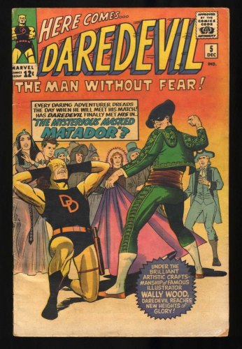 Cover Scan: Daredevil #5 P 0.5 See Description 1st Appearance of Matador!! Stan Lee! - Item ID #460374