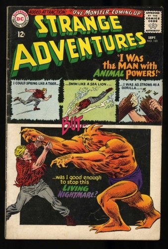 Cover Scan: Strange Adventures #180 VG 4.0 1st Appearance Animal Man! - Item ID #460386