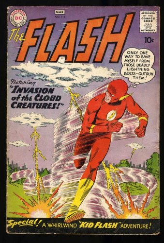 Cover Scan: Flash #111 VG- 3.5 2nd Appearance Kid Flash! - Item ID #460389