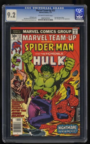 Cover Scan: Marvel Team-Up #53 CGC NM- 9.2  Spider-Man! Incredible Hulk! - Item ID #461048
