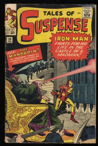 Cover Scan: Tales Of Suspense #50 VG 4.0 1st Appearance of Mandarin!! - Item ID #461074
