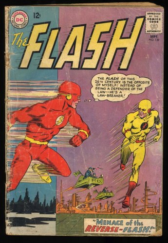 Cover Scan: Flash #139 Fair 1.0 1st Appearance and Origin Reverse Flash! - Item ID #461075