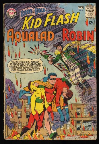 Cover Scan: Brave And The Bold #54 GD- 1.8 1st Appearance Teen Titans! - Item ID #461076