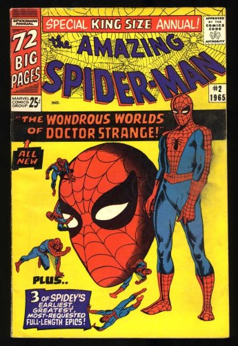 Cover Scan: Amazing Spider-Man Annual #2 FN+ 6.5 Dr. Strange Appearance! - Item ID #461089
