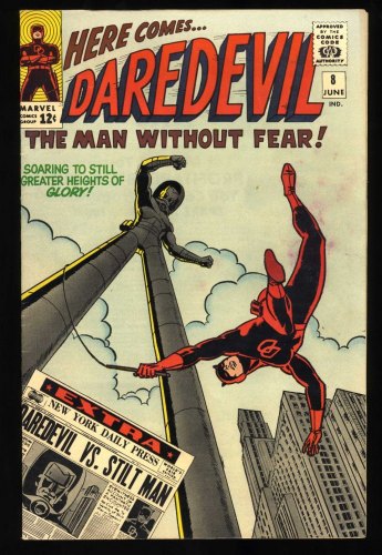 Cover Scan: Daredevil #8 VF- 7.5 1st Appearance of Stilt-Man! - Item ID #461121