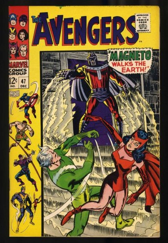 Cover Scan: Avengers #47 VF 8.0 1st App. Dane Whitman! Magneto! Black Knight! - Item ID #461199