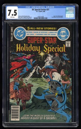 Cover Scan: DC Special Series #21 CGC VF- 7.5 Super-Star Holiday Special Batman Superman! - Item ID #461249
