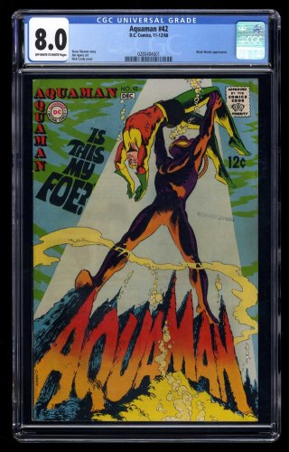 Cover Scan: Aquaman #42 CGC VF 8.0 2nd Appearance Black Manta! - Item ID #461328
