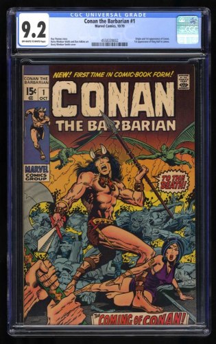 Cover Scan: Conan The Barbarian #1 CGC NM- 9.2 Off White to White 1st Conan and King Kull! - Item ID #461467