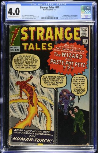 Cover Scan: Strange Tales #110 CGC VG 4.0 Off White to White 1st Appearance Doctor Strange! - Item ID #461472