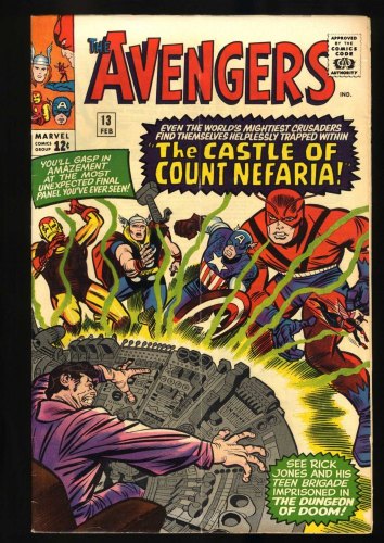 Cover Scan: Avengers #13 VG/FN 5.0 1st Appearance Count Nefaria! Jack Kirby! - Item ID #461637