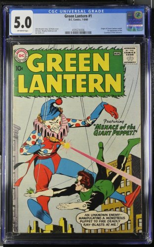 Cover Scan: Green Lantern #1 CGC VG/FN 5.0 Off White 1st Guardians of The Universe! - Item ID #463040