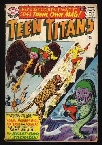 Cover Scan: Teen Titans #1 GD/VG 3.0  Batman Flash Wonder Woman! Nick Cardy Cover! - Item ID #464492