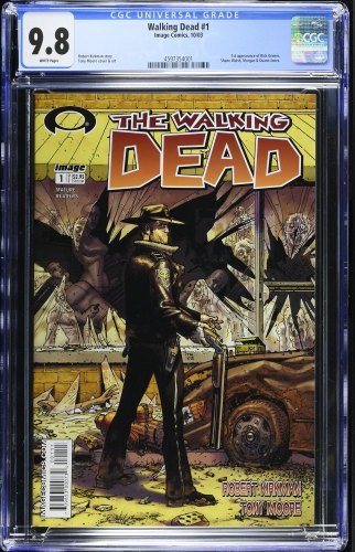 Cover Scan: Walking Dead #1 CGC NM/M 9.8 White Pages 1st Appearance Rick Grimes! - Item ID #466435