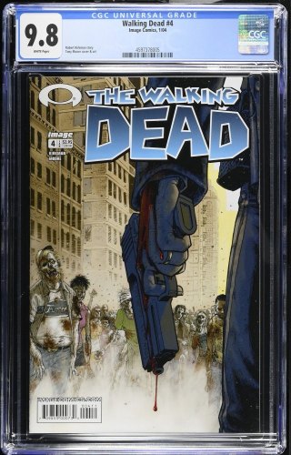 Cover Scan: Walking Dead #4 CGC NM/M 9.8 Tony Moore Cover and Art! Original Series! - Item ID #467196