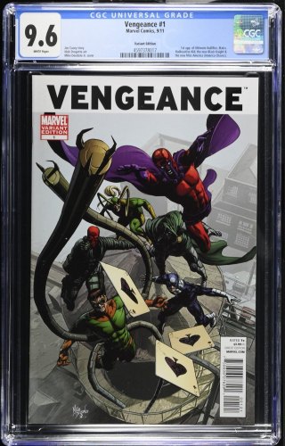 Cover Scan: Vengeance #1 CGC NM+ 9.6 Retailer Incentive Variant - Item ID #467208