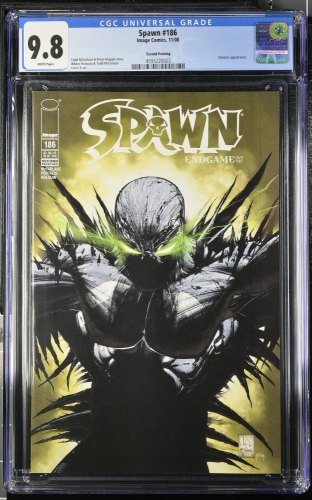 Cover Scan: Spawn #186 CGC NM/M 9.8 White Pages 2nd Print - Item ID #467991
