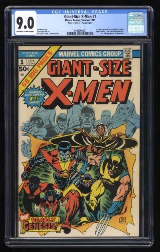 Cover Scan: Giant-Size X-Men #1 CGC VF/NM 9.0 1st Appearance New Team! Storm! - Item ID #468078