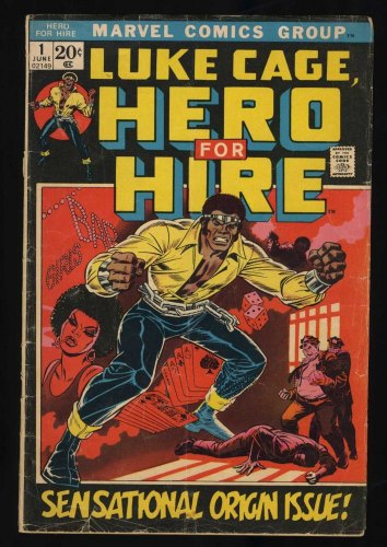 Cover Scan: Hero For Hire #1 GD+ 2.5 1st Appearance Luke Cage! - Item ID #468665