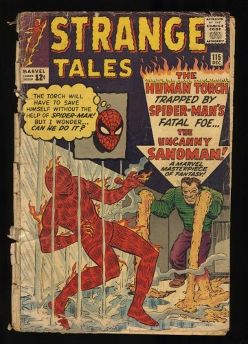 Cover Scan: Strange Tales #115 FA/GD 1.5 Spider-Man Origin Doctor Strange! - Item ID #468691