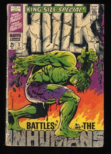 Cover Scan: Incredible Hulk Annual #1 GD+ 2.5 Classic Cover! Steranko! - Item ID #468714