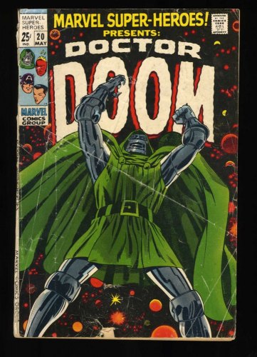 Cover Scan: Marvel Super-Heroes #20 GD 2.0 1st Solo Doctor Doom 1st Valeria! - Item ID #468725