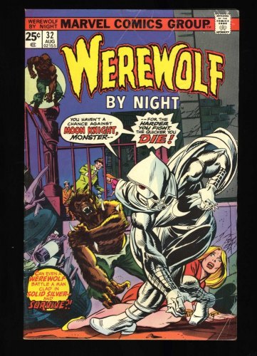 Cover Scan: Werewolf By Night #32 P 0.5 1st Moon Knight Marc Spector! - Item ID #468739