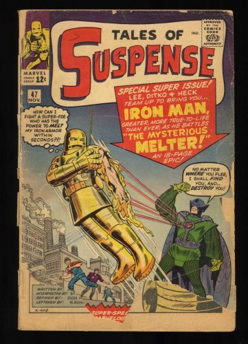 Cover Scan: Tales Of Suspense #47 P 0.5 Iron Man 1st Appearance Melter! - Item ID #468755