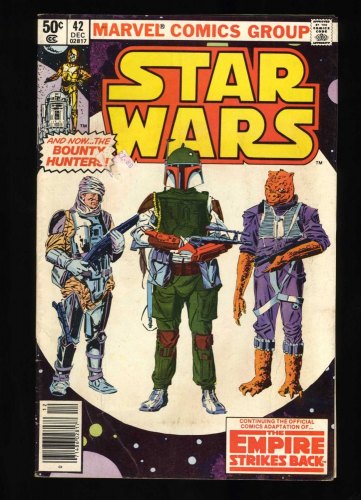 Cover Scan: Star Wars #42 FN- 5.5 Newsstand Variant 1st Appearance Boba Fett! Yoda App.! - Item ID #468762