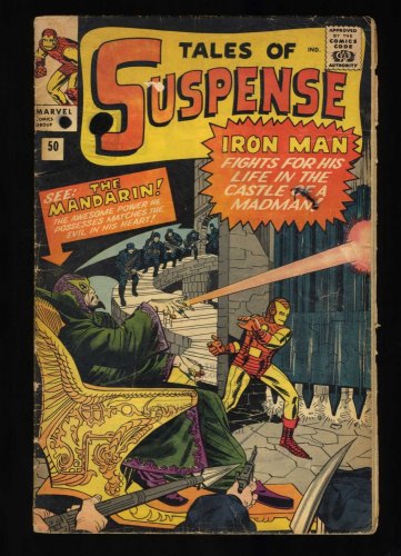 Cover Scan: Tales Of Suspense #50 GD/VG 3.0 UK Price Variant 1st Appearance of Mandarin!! - Item ID #468763